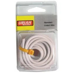 Uriah Products Uriah 12FT White Packaged Wire 12 AWG #UA501220