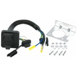 Uriah Products Uriah 4-Way Flat Vehicle Connector To 6-Way Round Adapter #UE624010