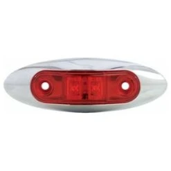 Uriah Products Uriah Red LED Marker & Clearance Light With Bezel # UL168101